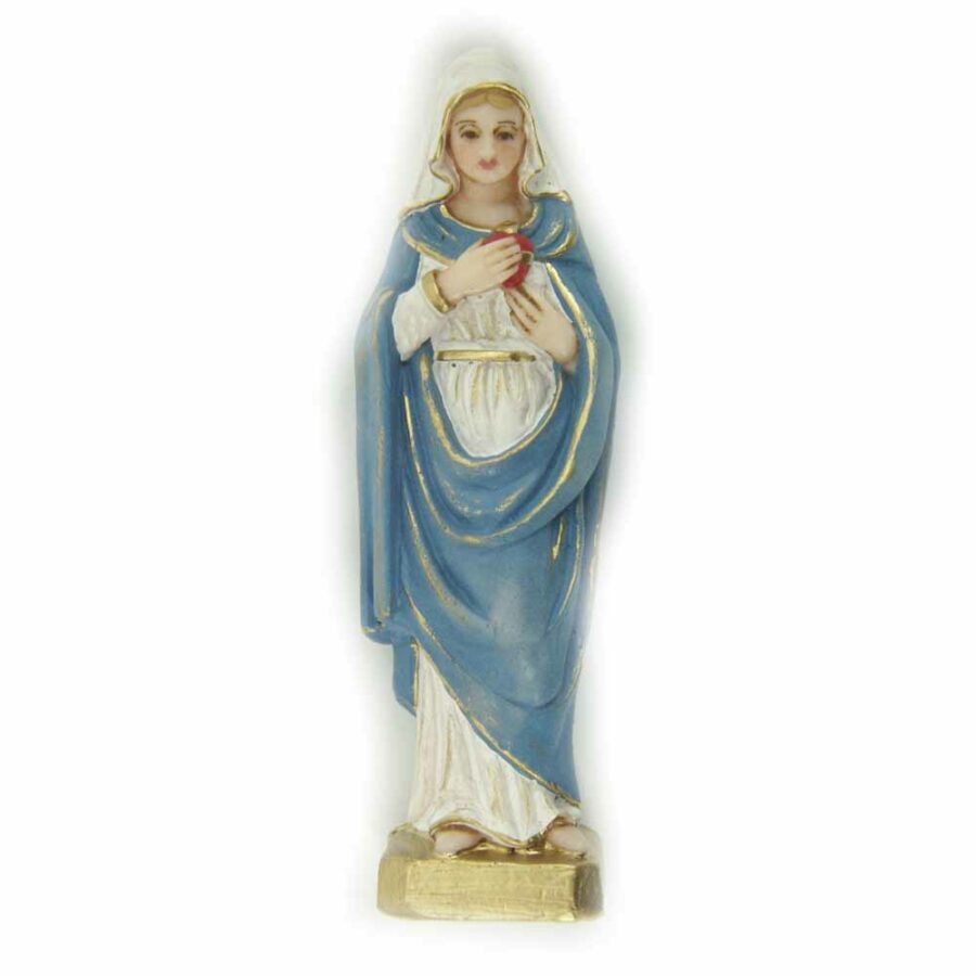 Herz Maria als Statue in Wachs handbemalt