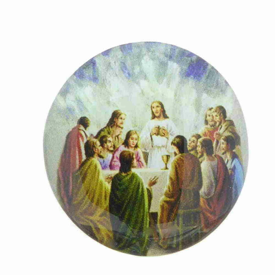 Heiligenbild aus Kunststoff mit dem Abendmahl für Klosterarbeiten