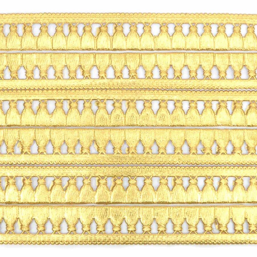 Borte aus geprägtem Goldpapier für Krüllarbeiten und Klosterarbeiten