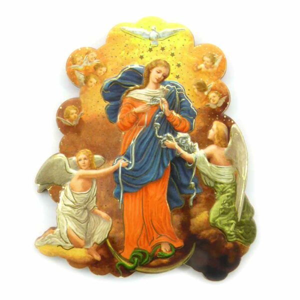 Bildtafel aus Holz mit dem Motiv Madonna mit Engel für Klosterarbeiten