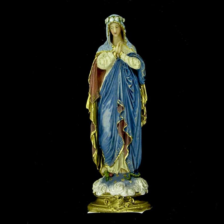 Madonna Lourdes in Wachs als Statue für Klosterarbeiten
