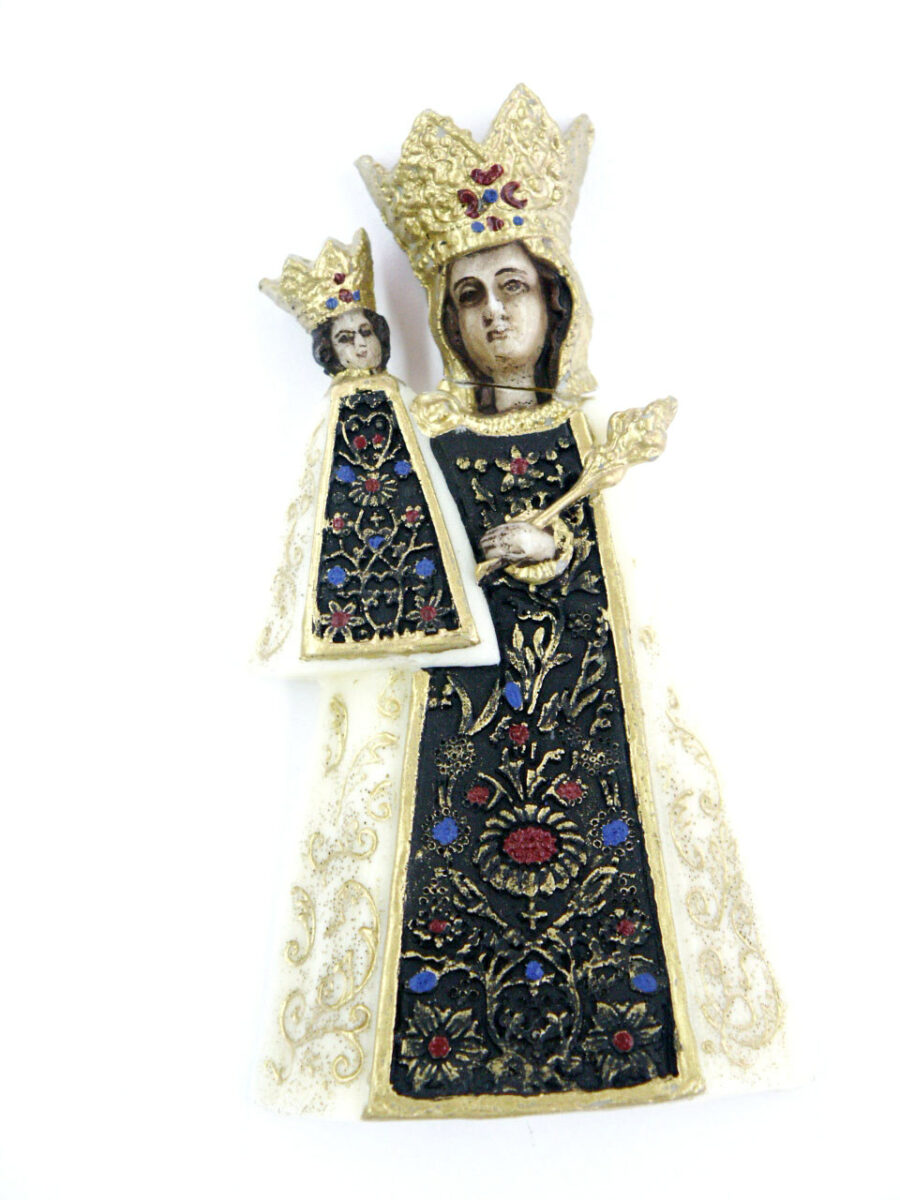 Altöttinger Madonna, Wachsfigur für Klosterarbeiten, 11 x 6 cm