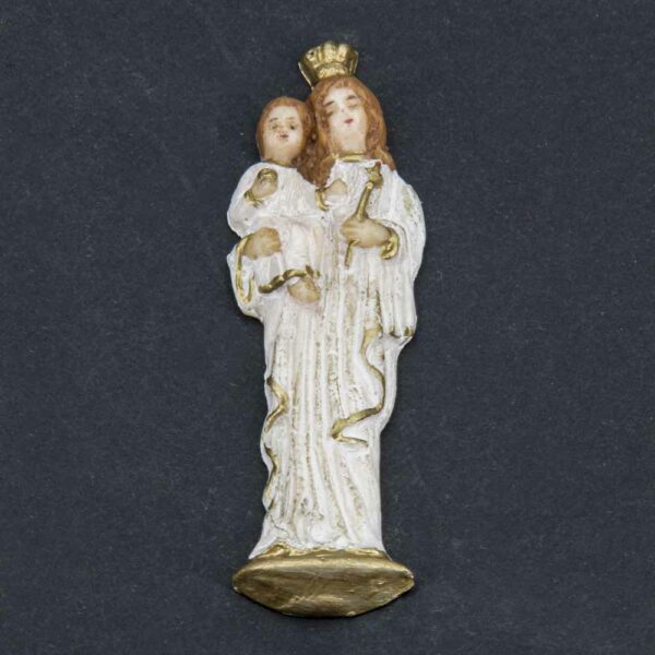 Madonna mit Kind aus Wachs für Klosterarbeiten