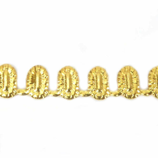 Steinfassung aus Metall in gold für Klosterarbeiten