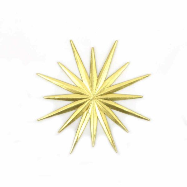 Stern aus Karton in gold für Klosterarbeiten