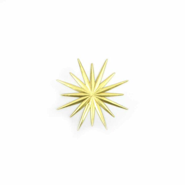 Stern aus Karton in der Farbe gold für Klosterarbeiten