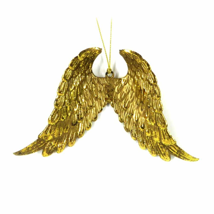 Engelflügel aus Kunststoff in antik-gold für Klosterarbeiten