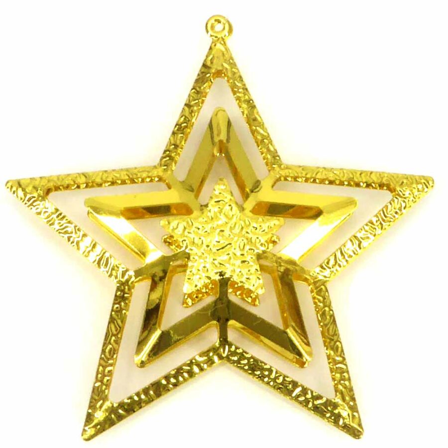 Stern aus Metall in gold für Klosterarbeiten
